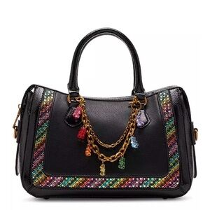 Betsey Johnson Black Bag with Multicolor Accents